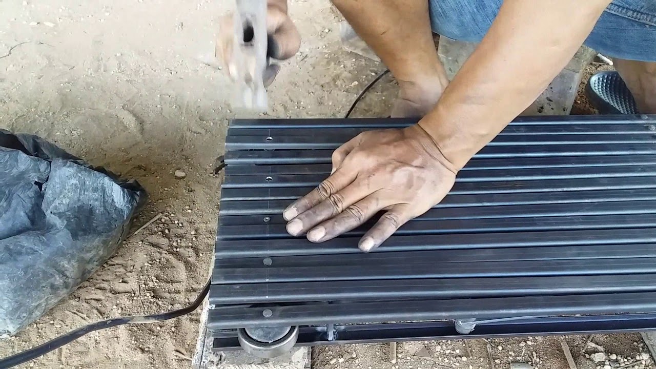 part 2 tutorial membuat silangan pintu folding gate