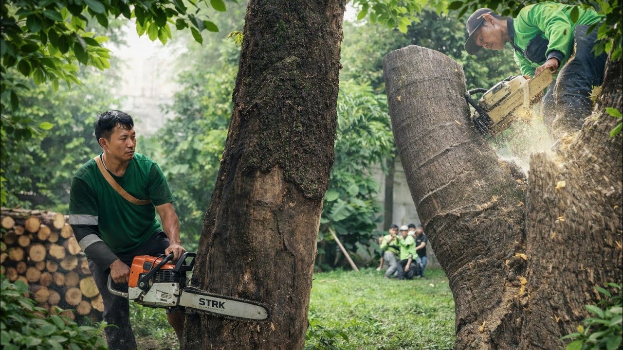 Dead Tree Almost Crushed Us! Extreme Logger Moment