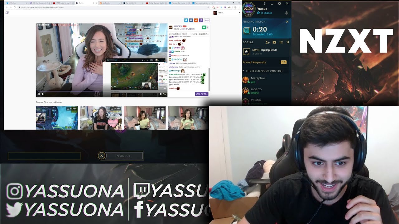 YASSUO SHARES HIS SECRET ABOUT POKIMANE ❤️| POKI & MOE | SJOKZ ON TYLER1 | TF BLADE | LOL MOMENTS