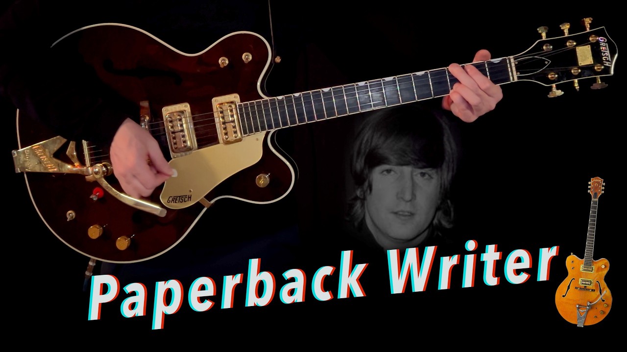 Paperback Writer | Rhythm Guitar Cover | Isolated Gretsch