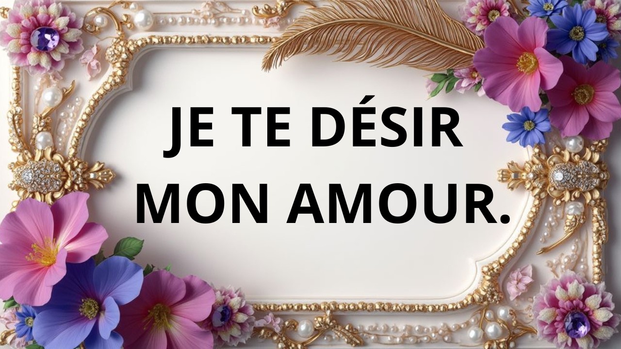 Mon amour, tu es la seule personne que je désire ❤️