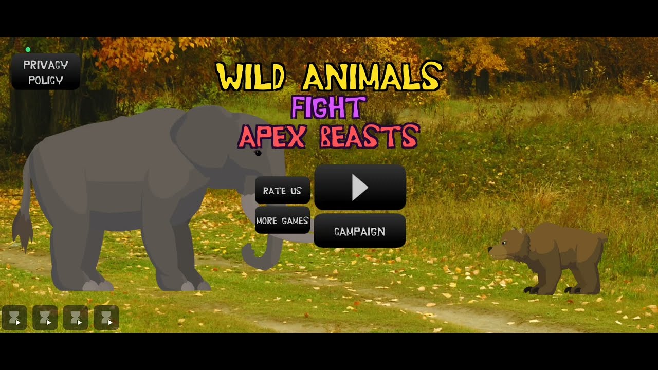 Wild animal fights apex beats Elephant Lion Tiger and lots of wild animals ios android gameplay 2023
