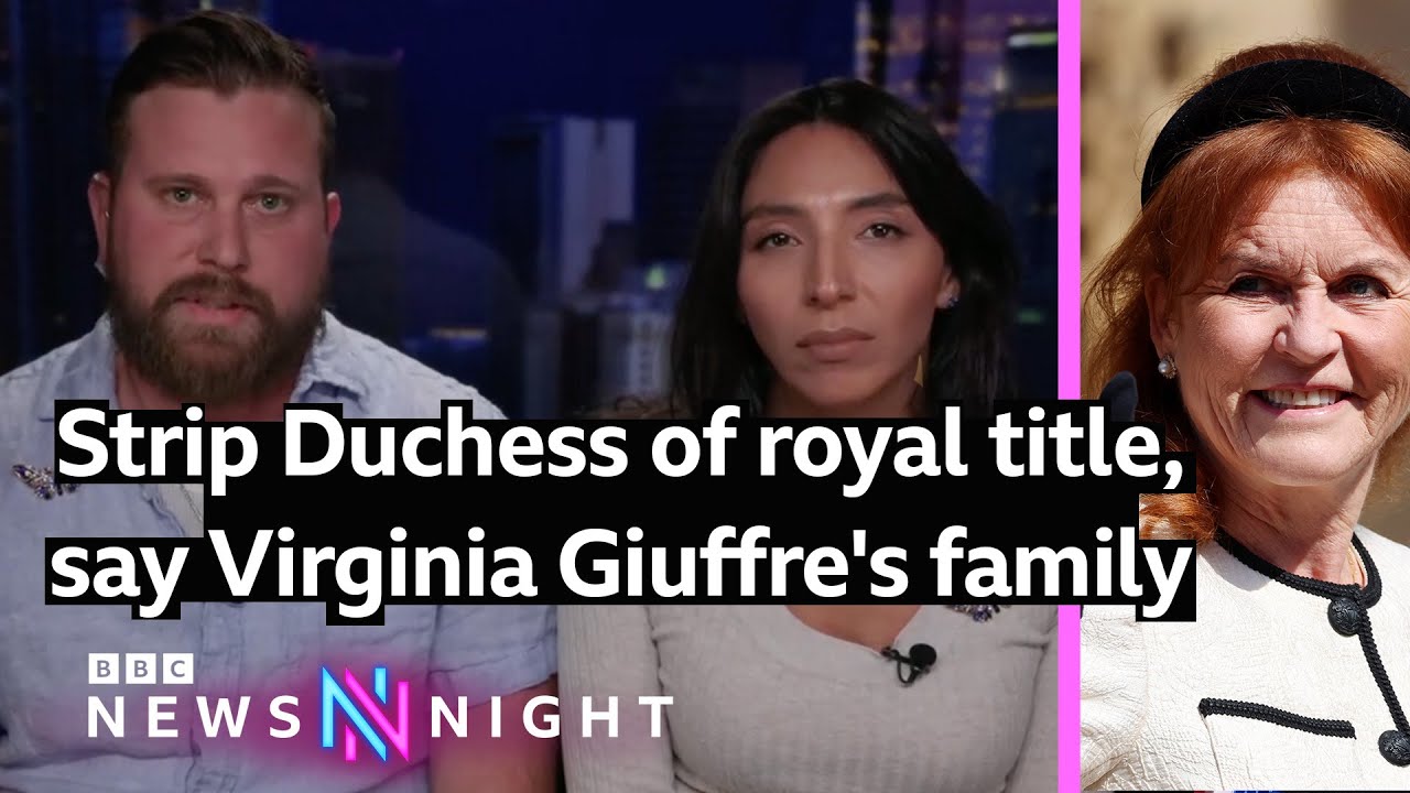 Epstein files: Virginia Giuffre's family demand Duchess be stripped of title