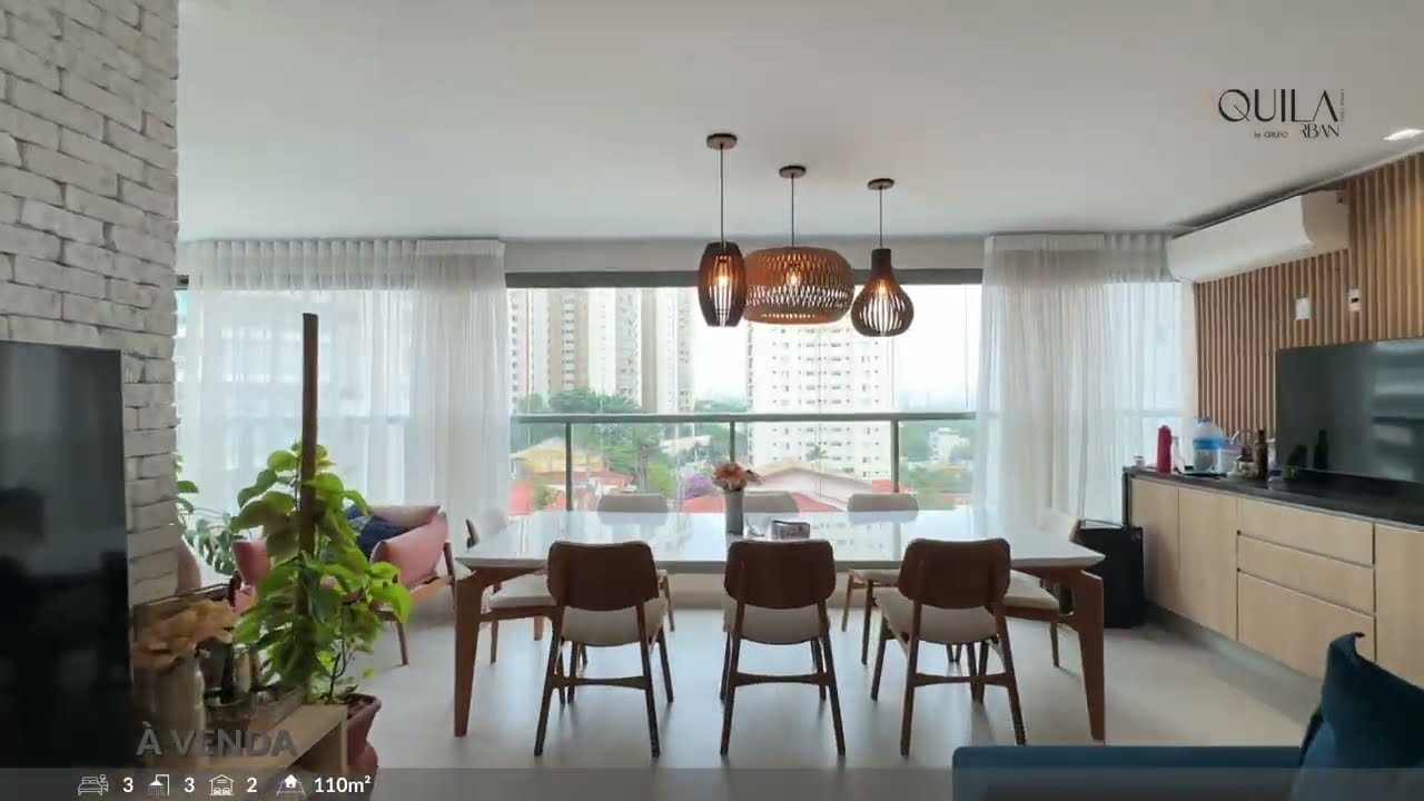 Venda: Apê Alto de Pinheiros - Decorado, 3 dorms, 110m2 e 2 vagas livres.