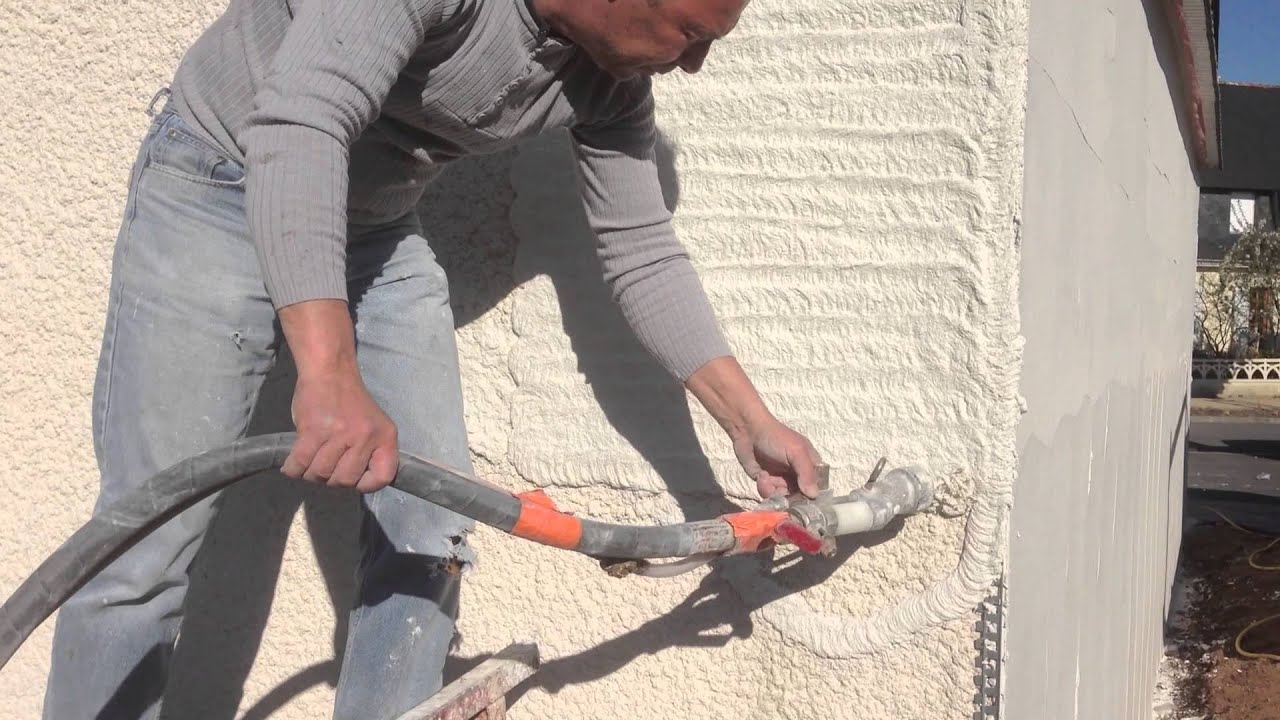 Rénovation sur ancien enduit tyrolien Isotech