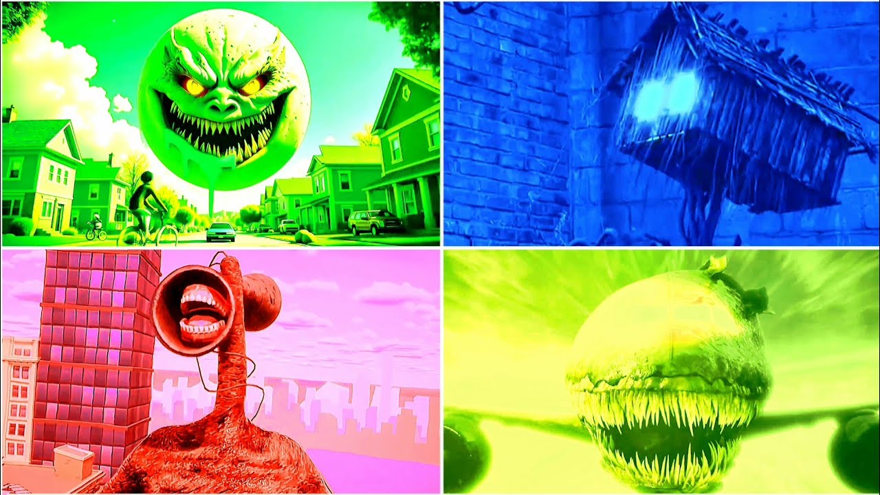 LUNAR MOON 🆚INFECTED SKY 🆚 SIREN HEAD 🆚 HOUSE HEAD - COFFIN DANCE SONG | TILES HOP 