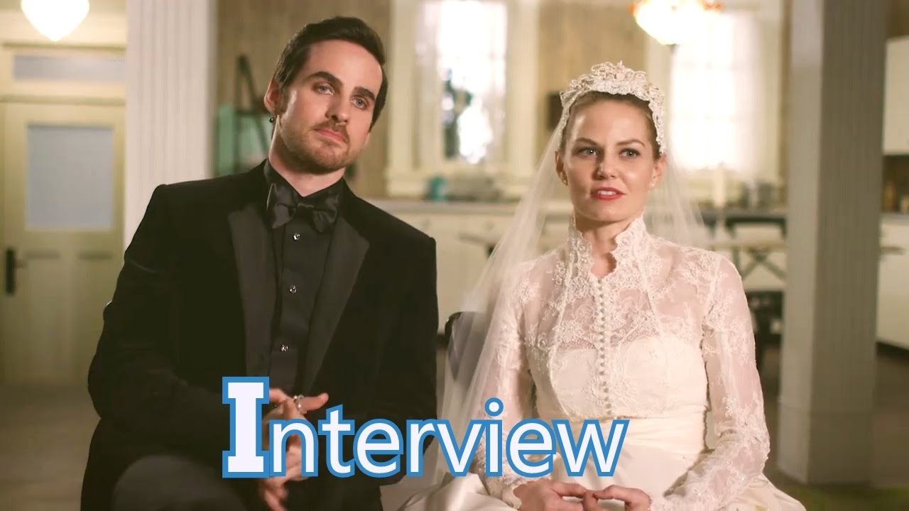 Once Upon a Time 6x20 Interview Jennifer Morrison & Colin O'Donogue Emma & Hook Season 6 Episode 20