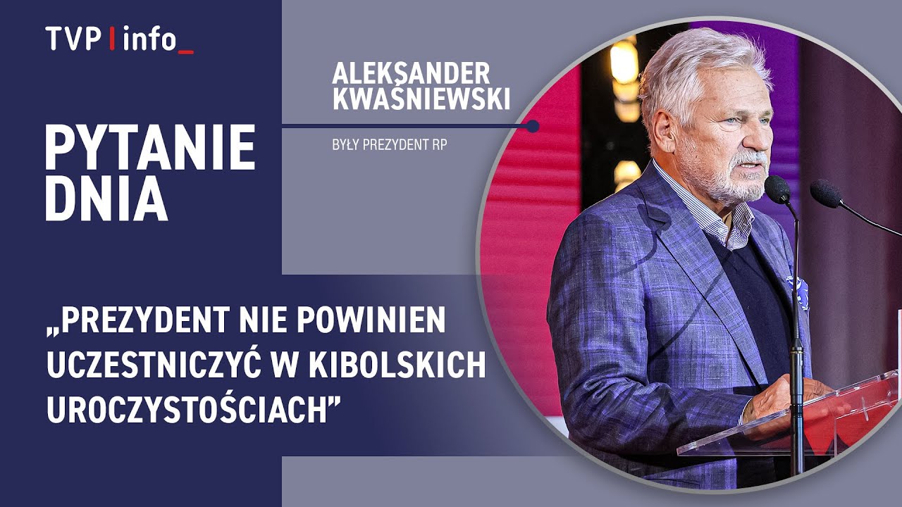 Kwaśniewski: Prezydent nie powinien uczestniczyć w kibolskich uroczystościach | PYTANIE DNIA