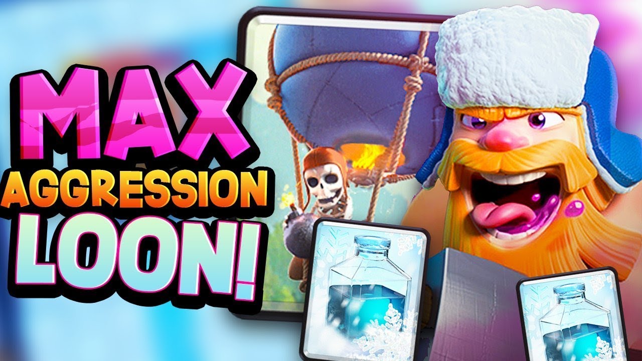 New MAX AGGRESSION LOON FREEZE DECK is TAKING OVER Clash Royale!