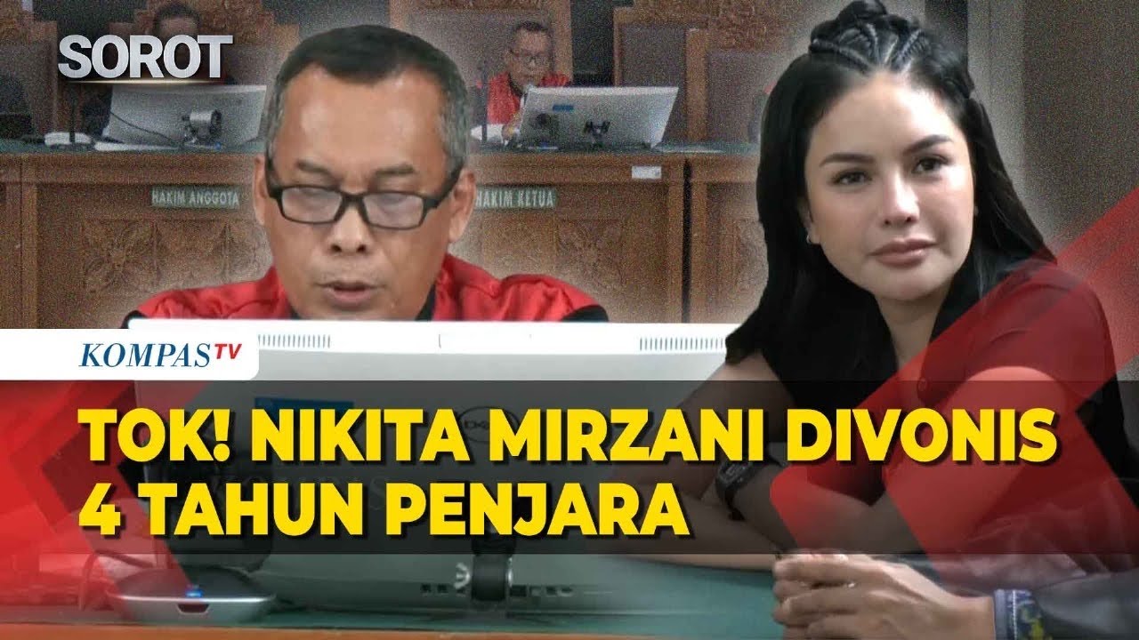 [FULL] Detik-Detik Nikita Mirzani Divonis 4 Tahun Penjara, Denda Rp1 Miliar Kasus Pemerasan dan TPPU