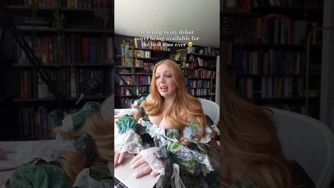 Reacting to seeing my debut novel on website for the first time 🥹