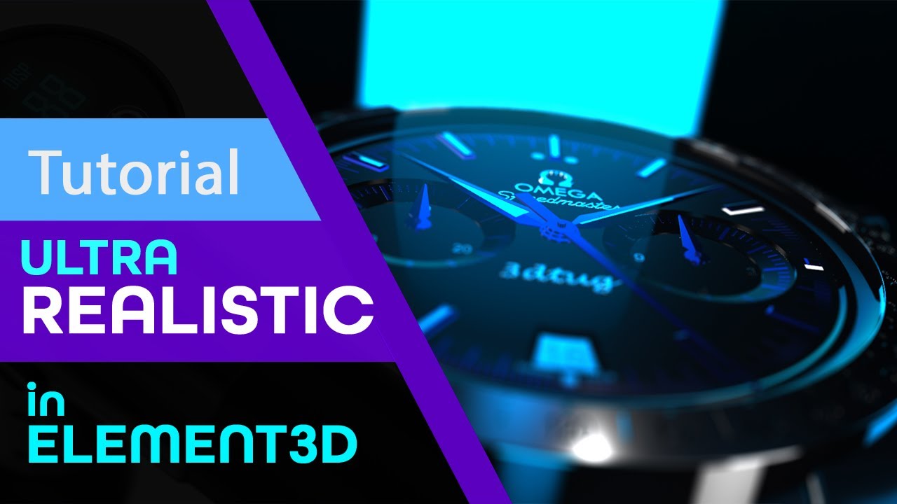 Omega watch Reveal 2025 Ultra-realistic animation in After effects Element 3D