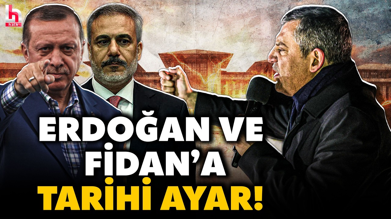 GÜNDEM OLACAK! Özgür Özel'den Erdoğan ve Fidan'ın yüzüne ABD-İsrail tokadı! Meydan sloganla inledi!