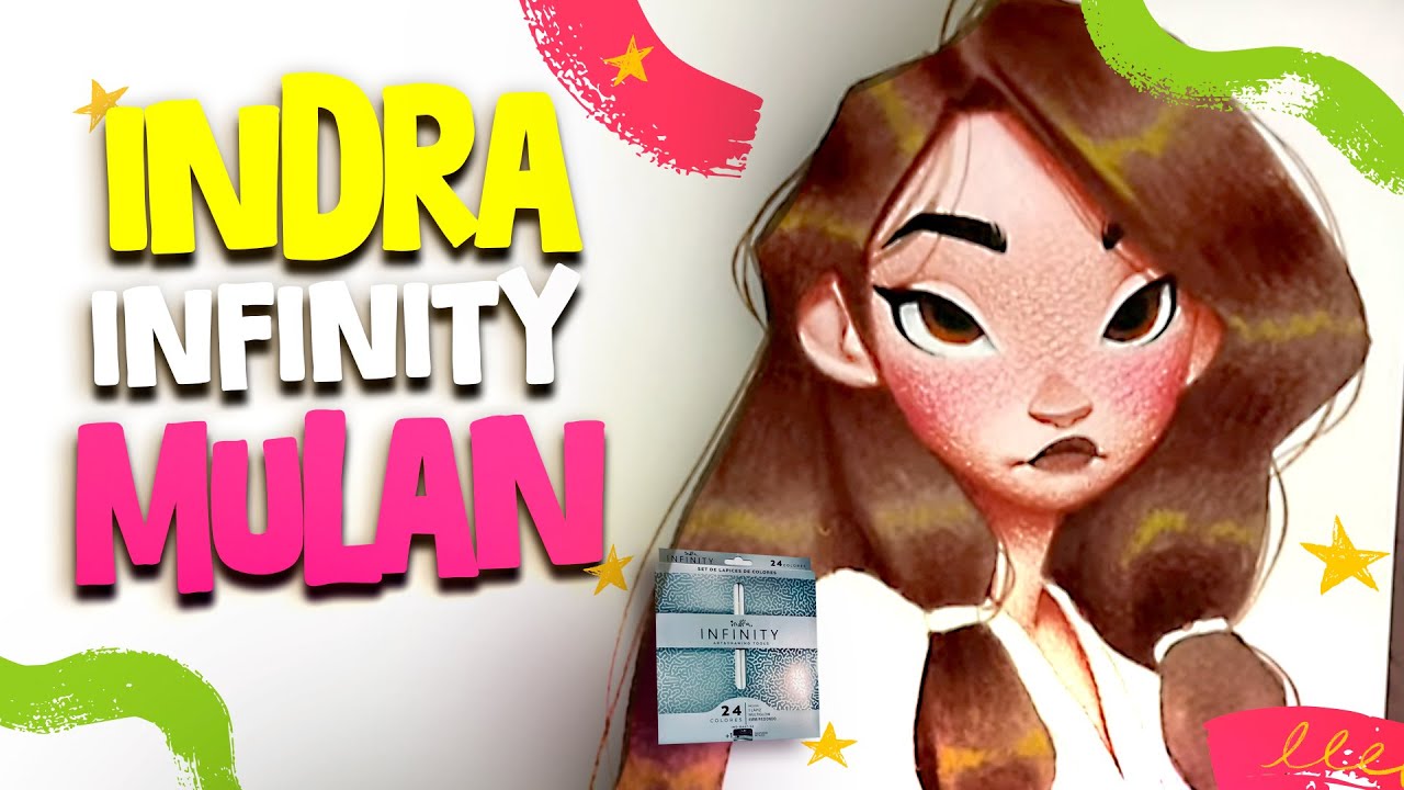 Así Dibujé a Mulán con Colores Indra Infinity 🎨 ¡Tienes Que Ver el Resultado!