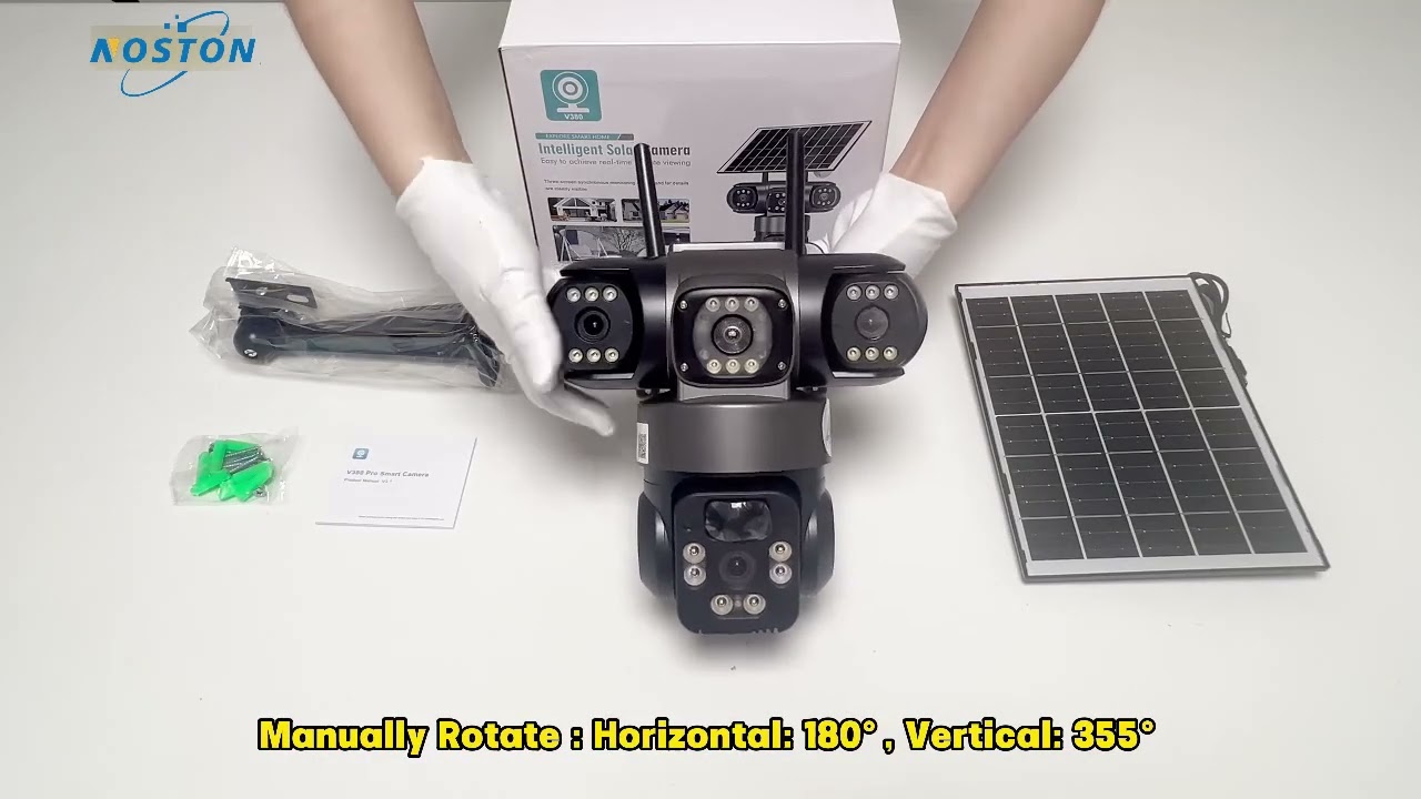 VCS09 V380 Pro 4G Solar Security Camera