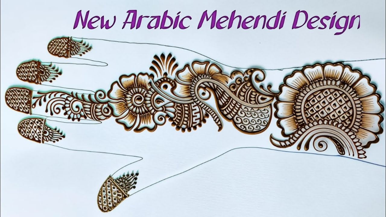 New Arabic Mehendi design #henna #latest mehandi design #bridal mehndi #simple mehndi