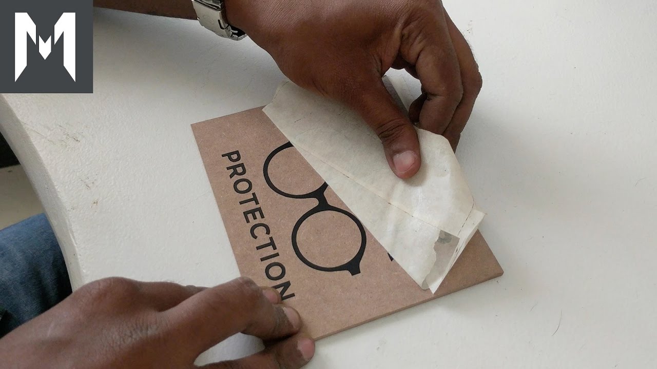 How to apply Viny decal with Masking Tape