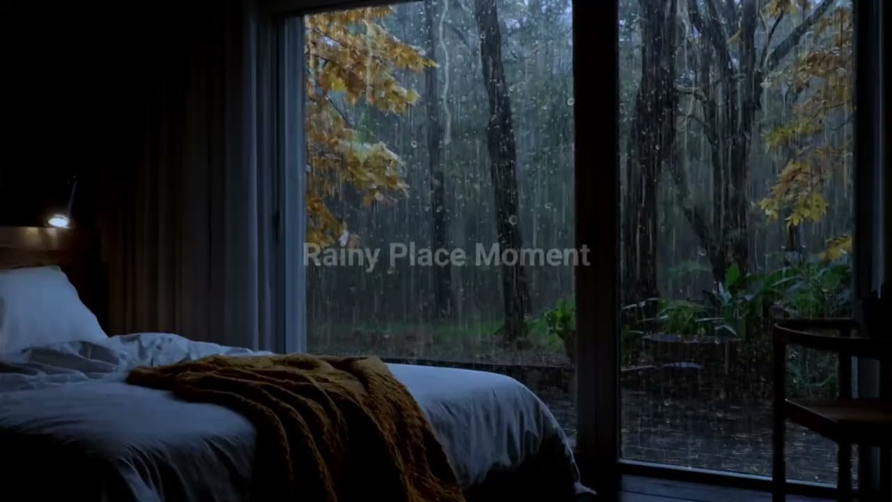 Расслабьтесь и засыпайте под ночной дождь – ASMR Calm Ambience