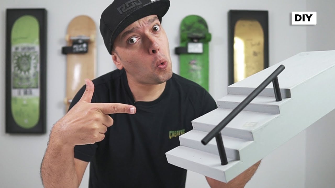 Fiz um Obstáculo de Fingerboard em Casa e Ficou TOP!