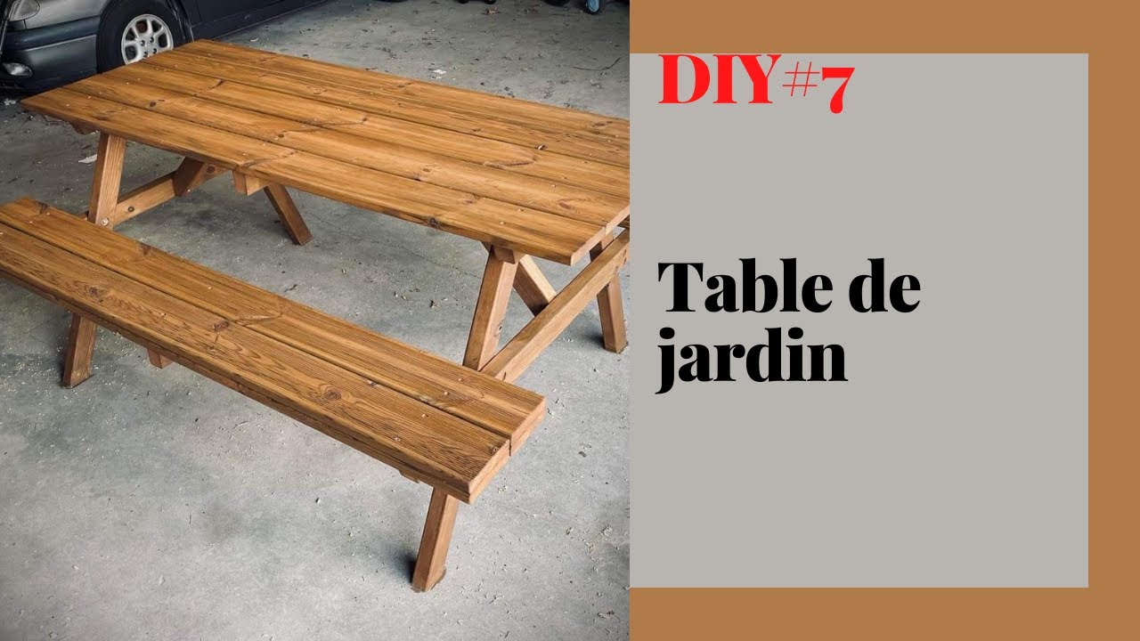Comment fabriquer une table de pique-nique en bois facile et pas cher!