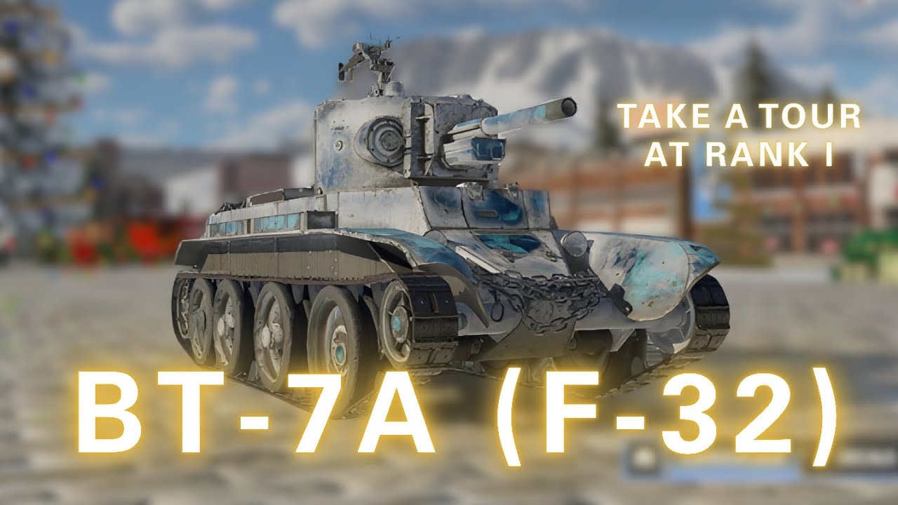 I'm back to rank I to check out this tank - BT-7A (F-32) | War Thunder Mobile