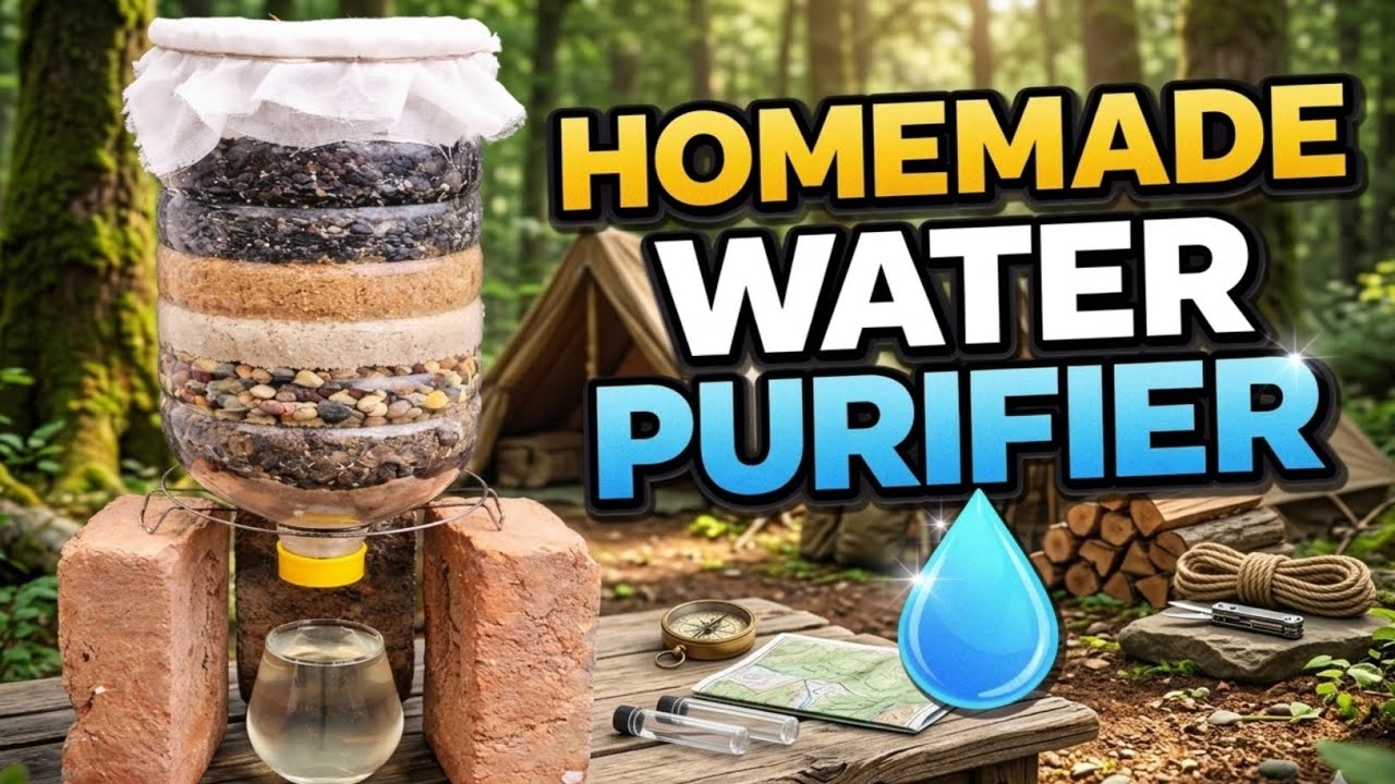 Homemade Water Purifier System | DIY Water Filter Using Sand, Coal & Cotton | #experiment