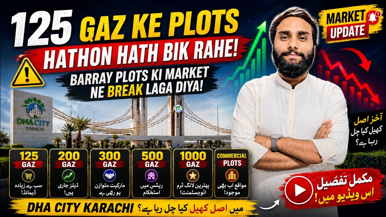 🔥DHA City Karachi Market Update 2026| 125 Yard Plots SOLD OUT Fast| Latest Rate Investment Analysis📈