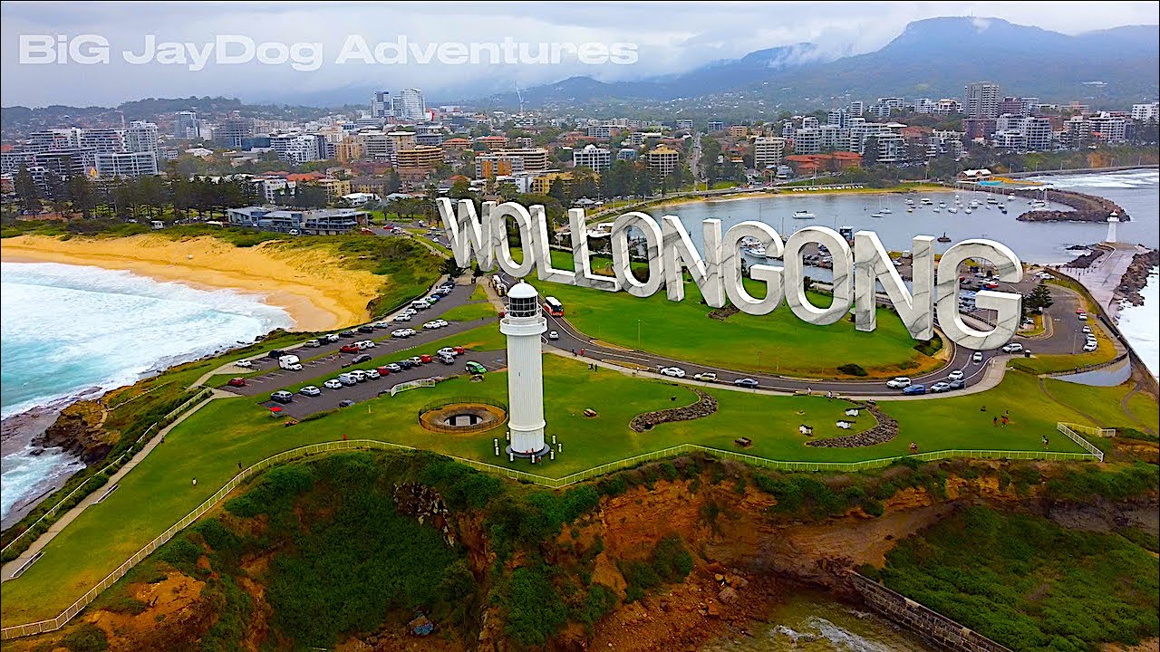 Wollongong South of Sydney NSW Australia, WIN Stadium Flagstaff Point Lighthouse