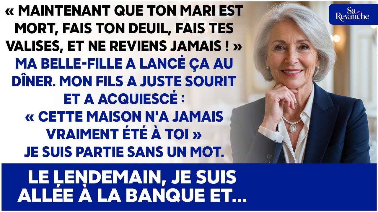 « Ton mari est mort, fais tes valises » - Le lendemain, la banque a tout révélé…