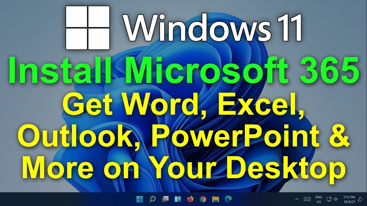 ✔️ Windows 11 - Install Microsoft 365 - Install Office - Word, Excel, Outlook, PowerPoint, & More!