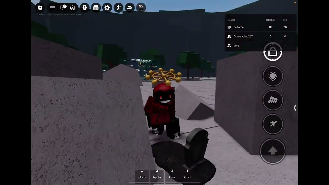 ￼ Trying to 1v1 my friend, but a stranger came in and I made him rage quit￼ (just pretend)