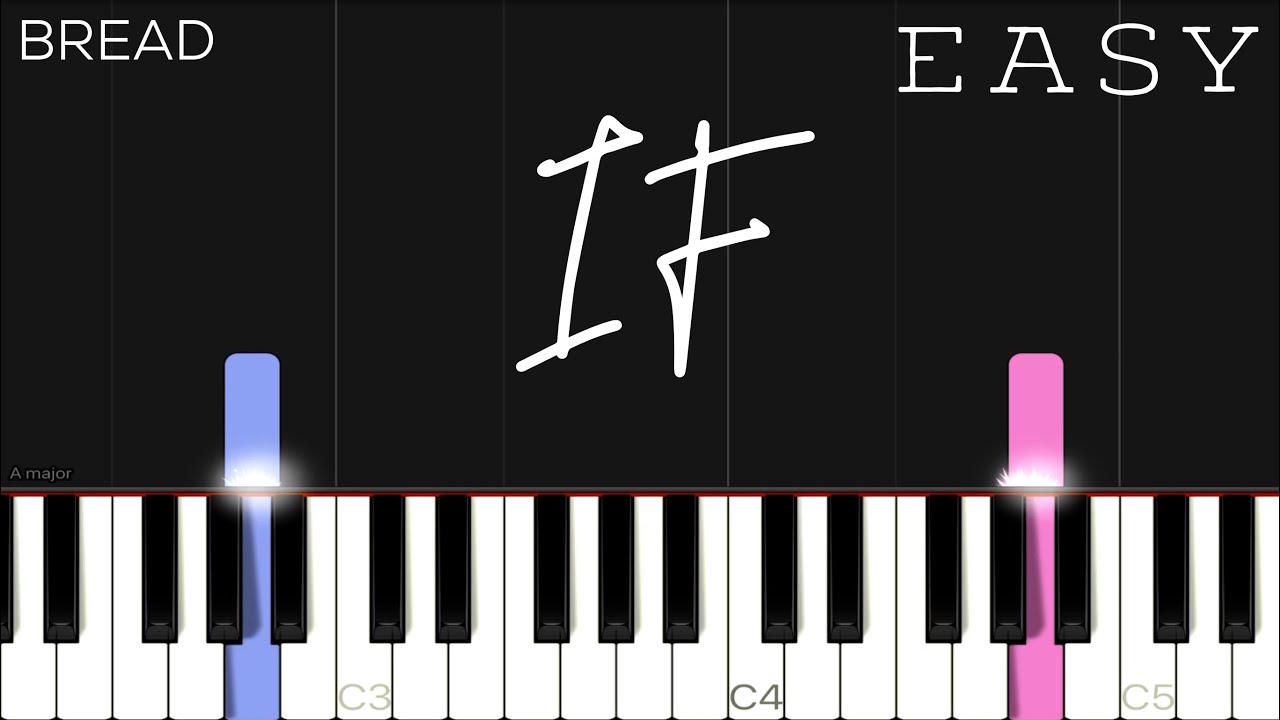 Bread - If | EASY Piano Tutorial