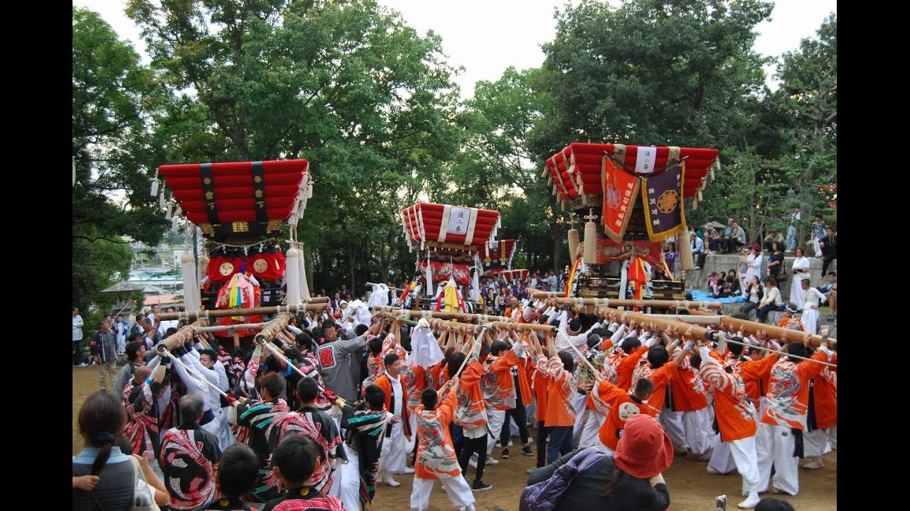 2016年　香川県高松市牟礼町　白羽神社秋祭り　宮ノ下太鼓台