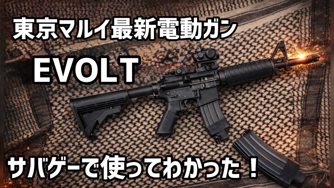 【サバゲー動画】東京マルイ最新EVOLTをサバゲーで使って分かった○○
