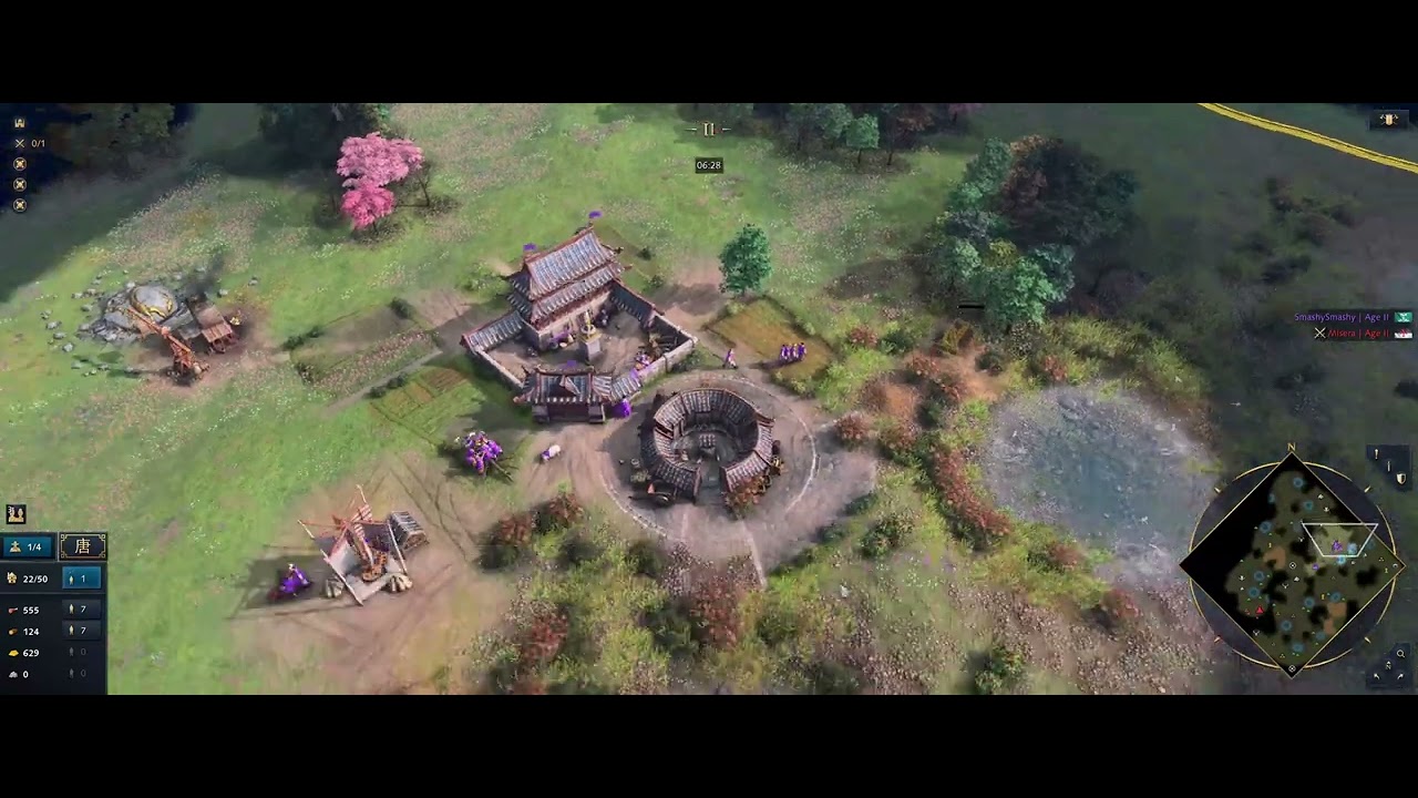 Age of Empires IV - practicing Zhu Xi quick match 1