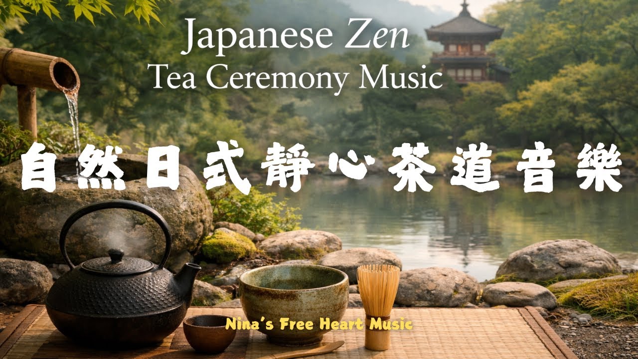 [3h] Japanese Zen Tea Ceremony Music｜Tranquil Garden Ambience 日式禪意茶道音樂｜靜心庭園・古箏與竹笛交織的自然療癒音樂