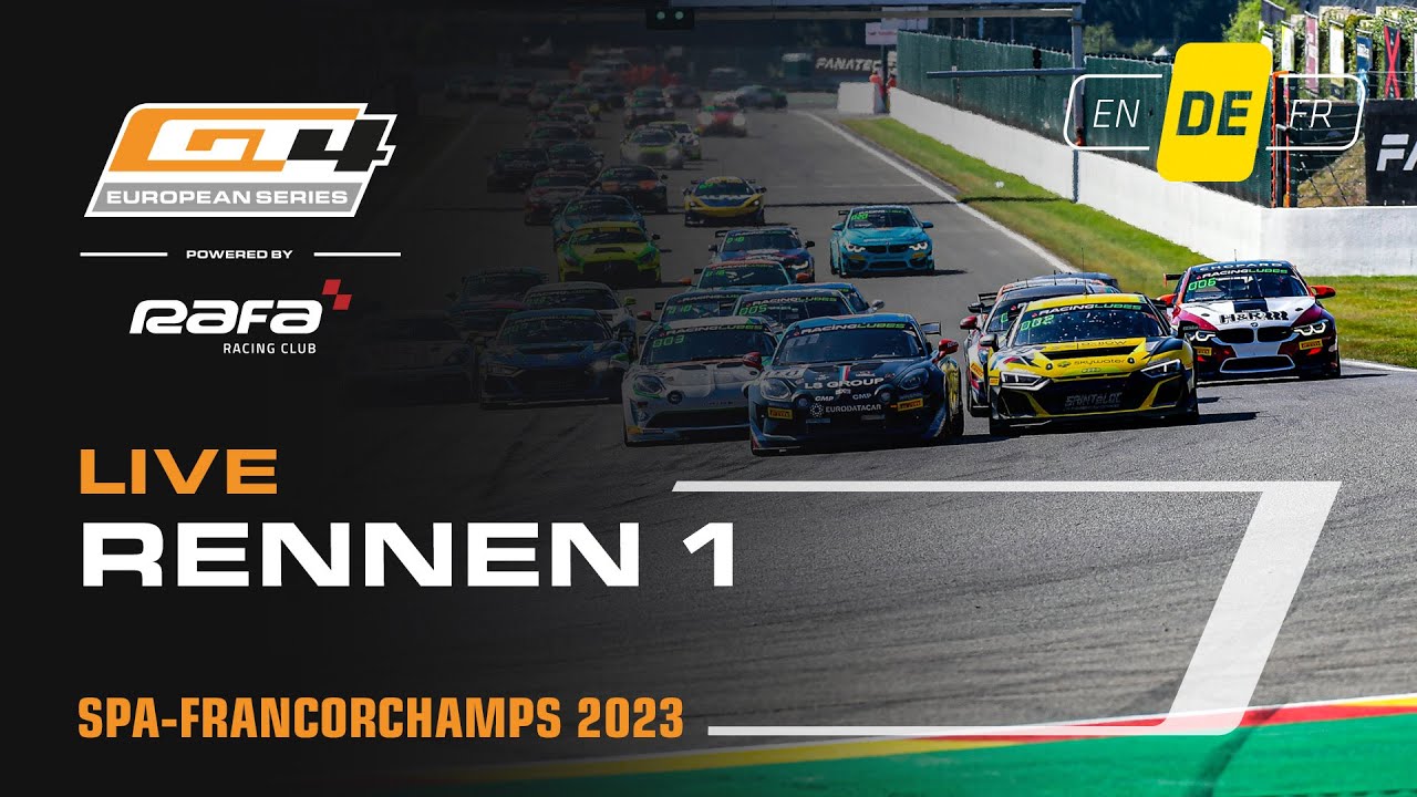 LIVE | Rennen 1 | Spa | GT4 European Series & GT4 Scandinavia powered by Pirelli (Deutsche)