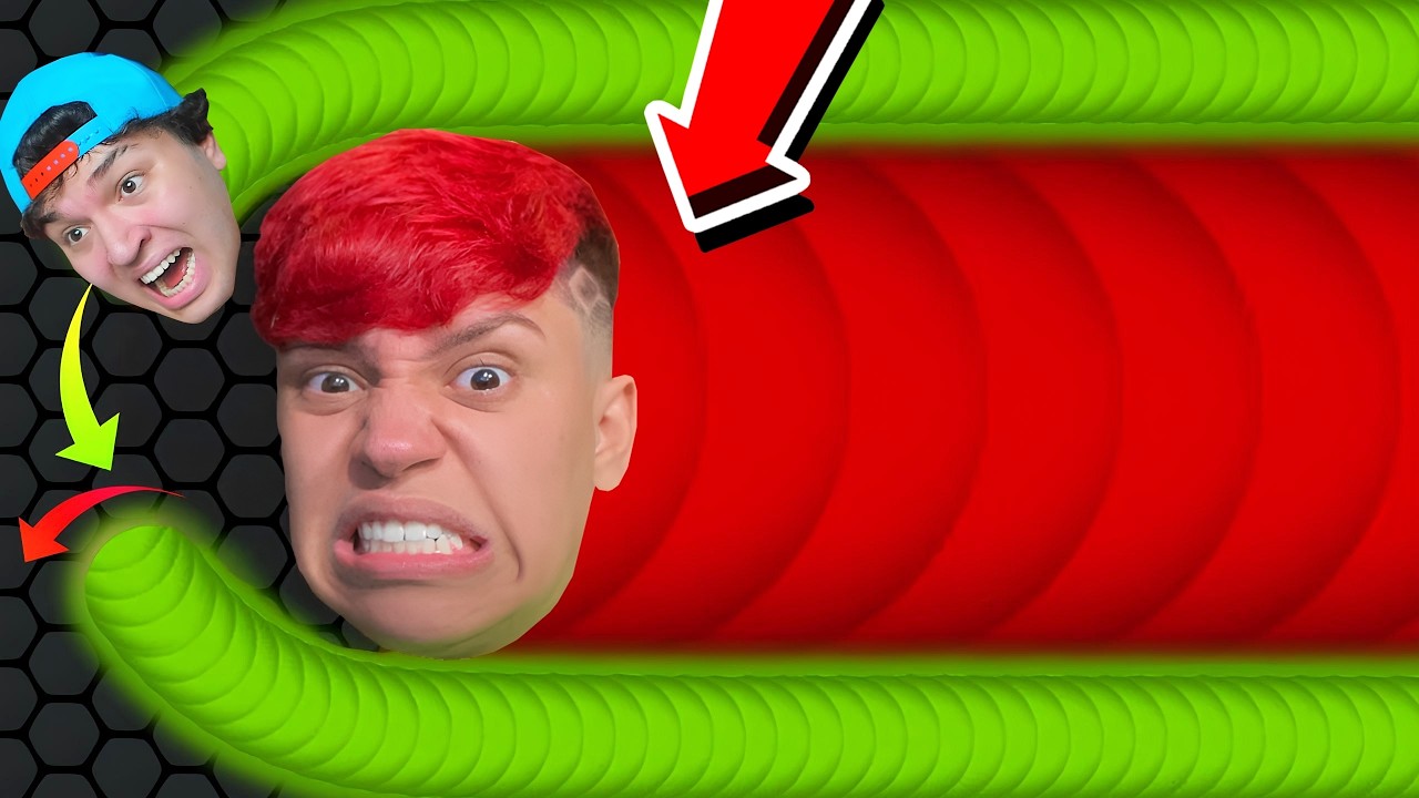 ДРУЗЬЯ ЕДЯТ, ЧТОБЫ СТАТЬ ГИГАНТСКОЙ ЗМЕЁЙ!! (Slither.io)