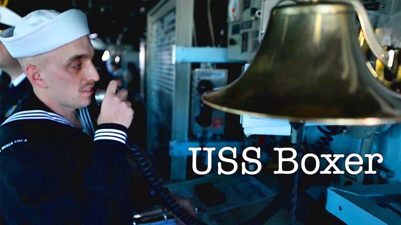 Navy Amphibious Assault Ship Departs Naval Base &ndash; USS Boxer