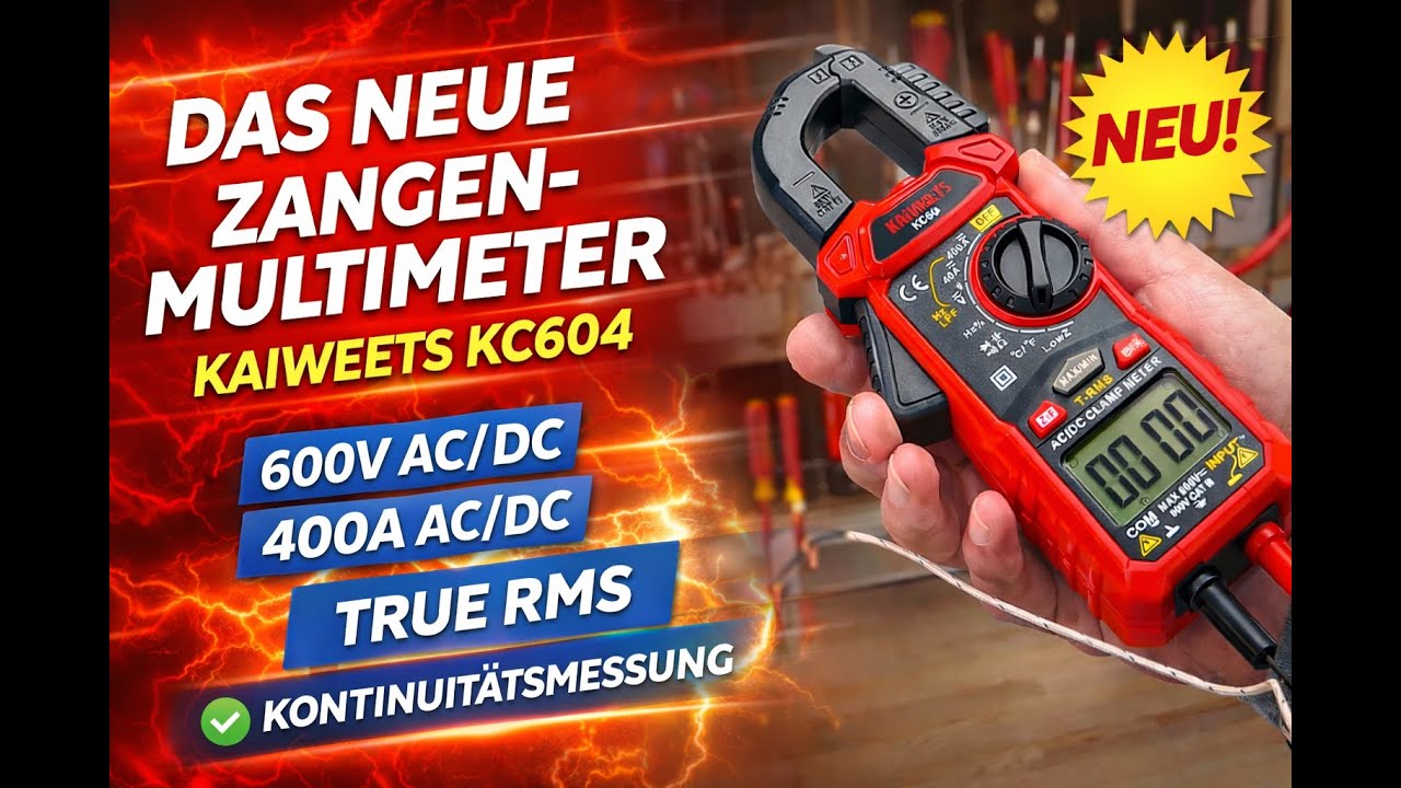 KAIWEETS KC604 Digital Clamp Meter - Zangenmultimeter