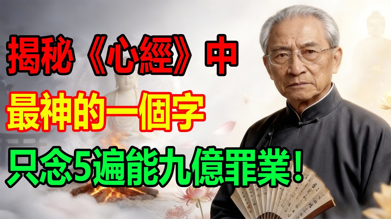 揭秘《心經》中，最神的一個字，只念5遍能九億罪業！