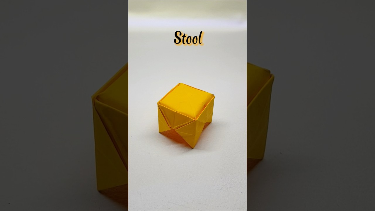 How To Make a Origami Stool | Easy Origami Paper Stool | DIY Stool 🪑craft #origami #papercraft