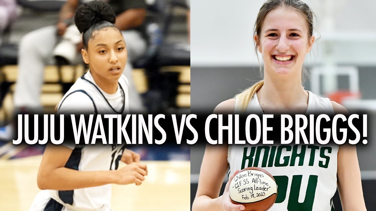 Juju Watkins vs Chloe Briggs BIG TIME Playoff Game Sierra Canyon vs Ontario Christian!
