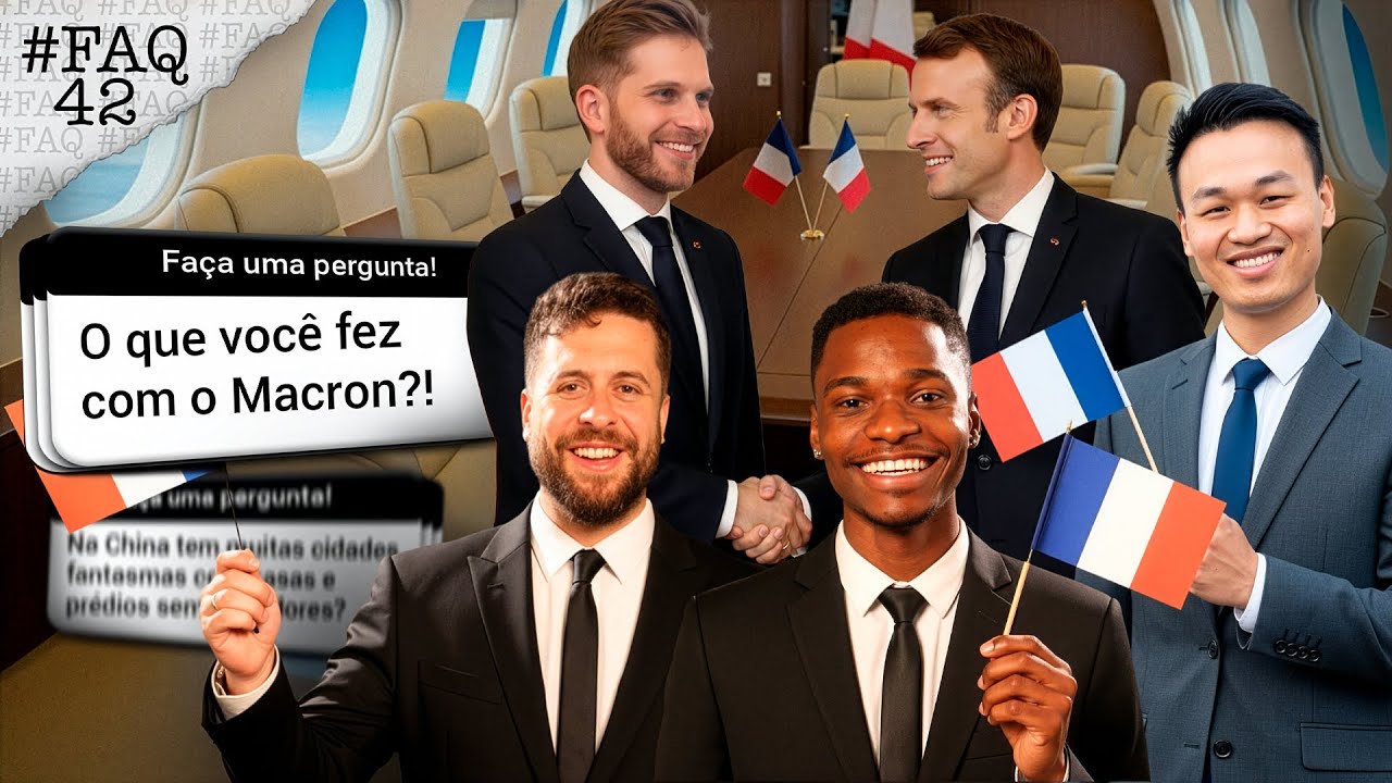 #FAQ #42 | COMO É VIAJAR COM O PRESIDENTE DA FRANÇA MACRON? | #3CONTINENTES