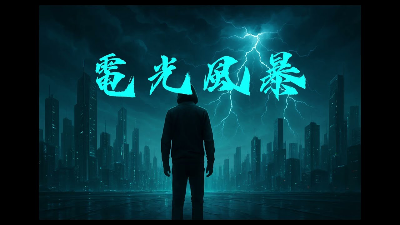 【AI創作歌曲】〈電光風暴〉| 我們在黑暗裡沸騰，像火焰爆裂天空！【動態歌詞】