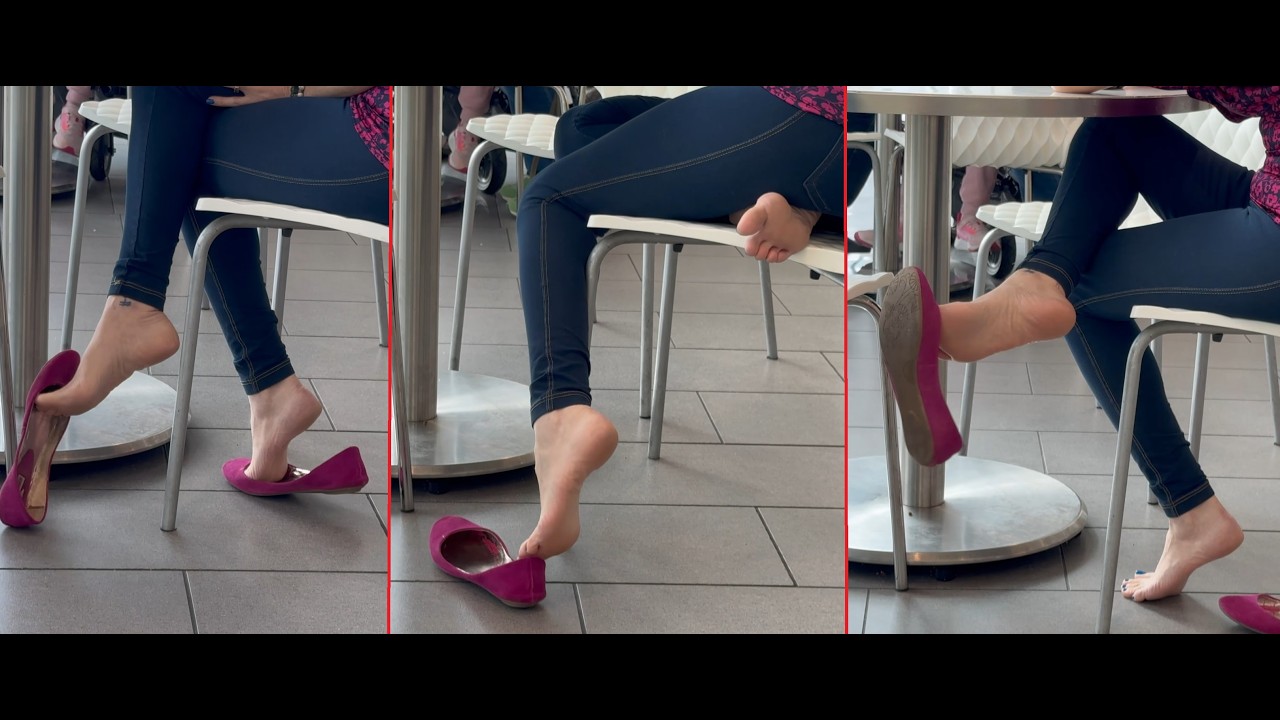 On Display Preview (Public Shoeplay Dangling Heel Pop Shoe Drop Flats Bare Feet)