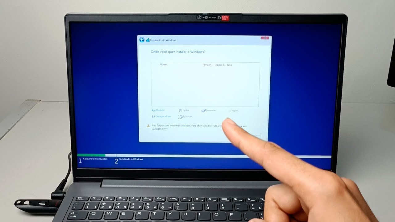 ✅[RESOLVIDO] ⚠️Não foi possível encontrar nenhuma unidade. Para obter um driver de armazenamento