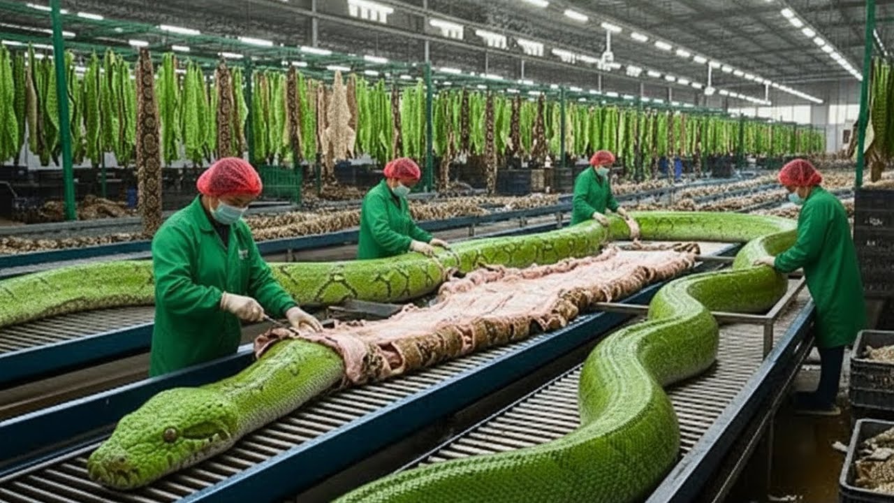 Snake Leather Factory: Watch How Snake Skin Becomes Million-Dollar Gadget Industry (Full Process)