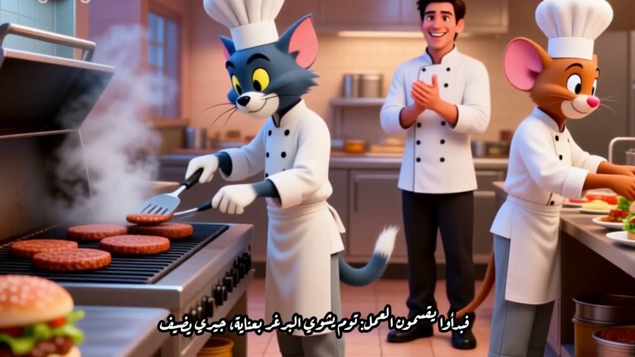 🍔 توم وجيري 😱👨 🍳والا د ر ينا لين المجنون
