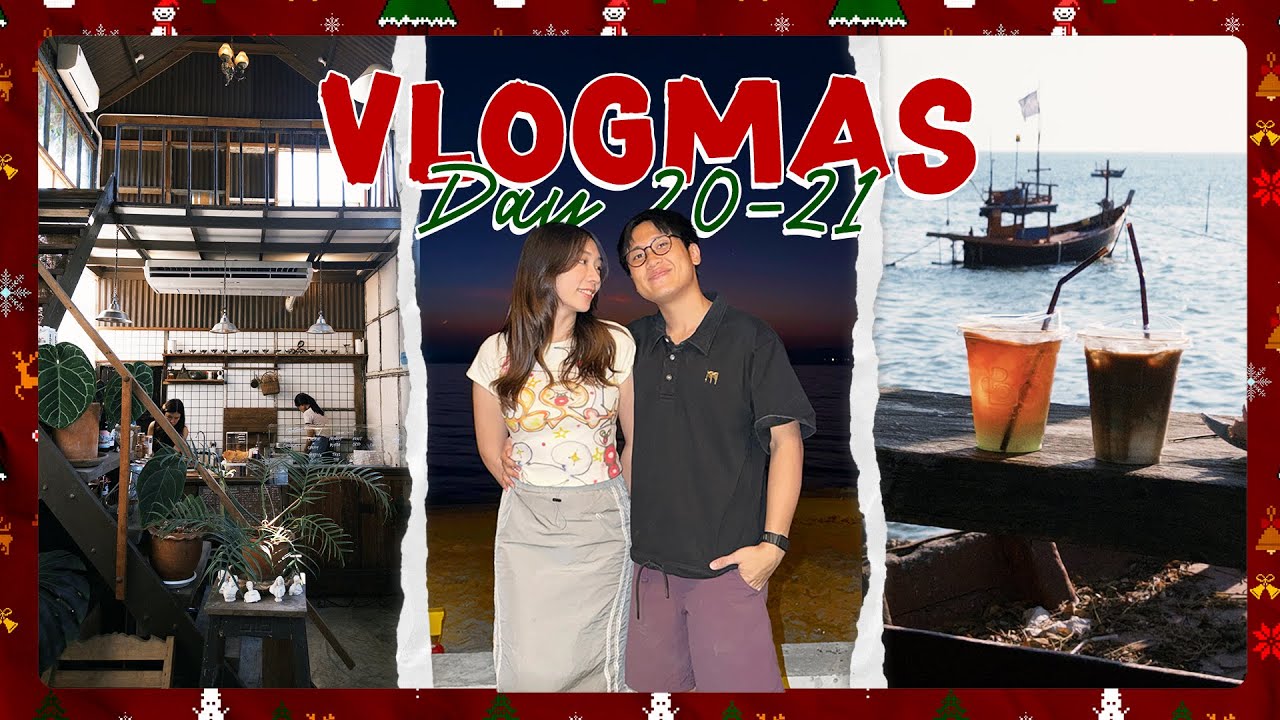 曼谷Vlogmas EP.20.21🎄週六的沙發電影之夜🛋️終於離開曼谷！去Bangsean海邊放空一天🏝️
